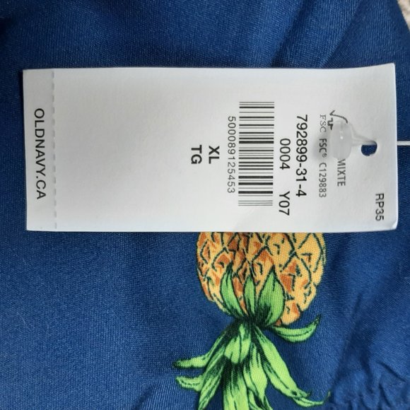 NWT Old Navy Pineapple Print Swim Shorts Size XL - Picture 5 of 9